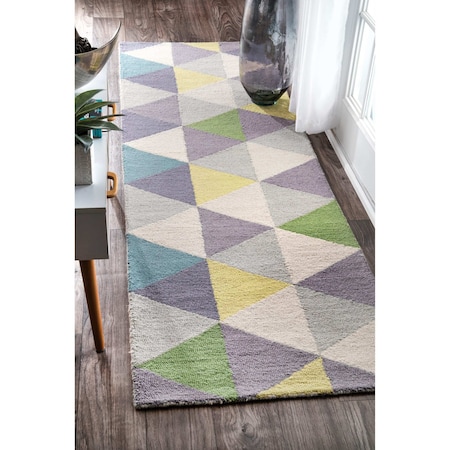 Nuloom Bianca Triangles Area Rug 2ft 6in x 8ft HJHK110A-2608